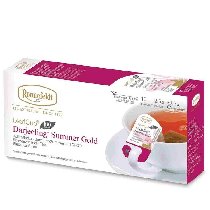 Ronnefeldt LeafCup® Darjeeling Summer Gold Bio Black – 6х25 for wholesale by Ronnefeldt USA