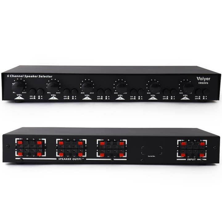 6-Channel Speaker Selector with Volume Control & Impedance for wholesale by Technical Pro