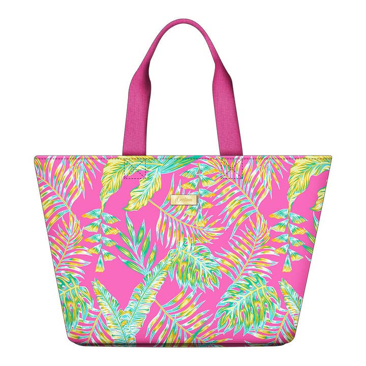 Sacs de plage roses pour femmes de Green Fern Design pour la vente par OEELINN