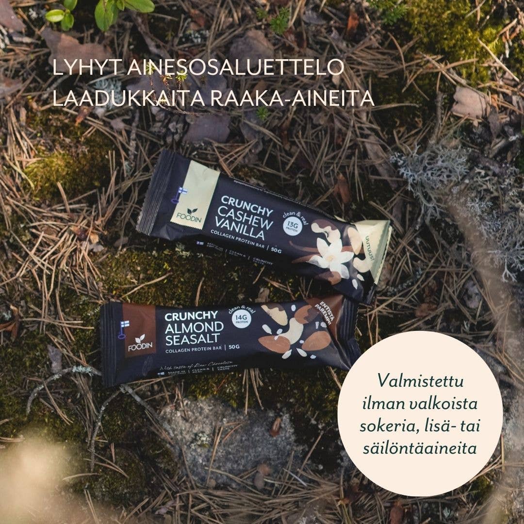 Foodin – wholesale Snack bar – Collagen Protein Bar Cashew-Vanilla 50g2