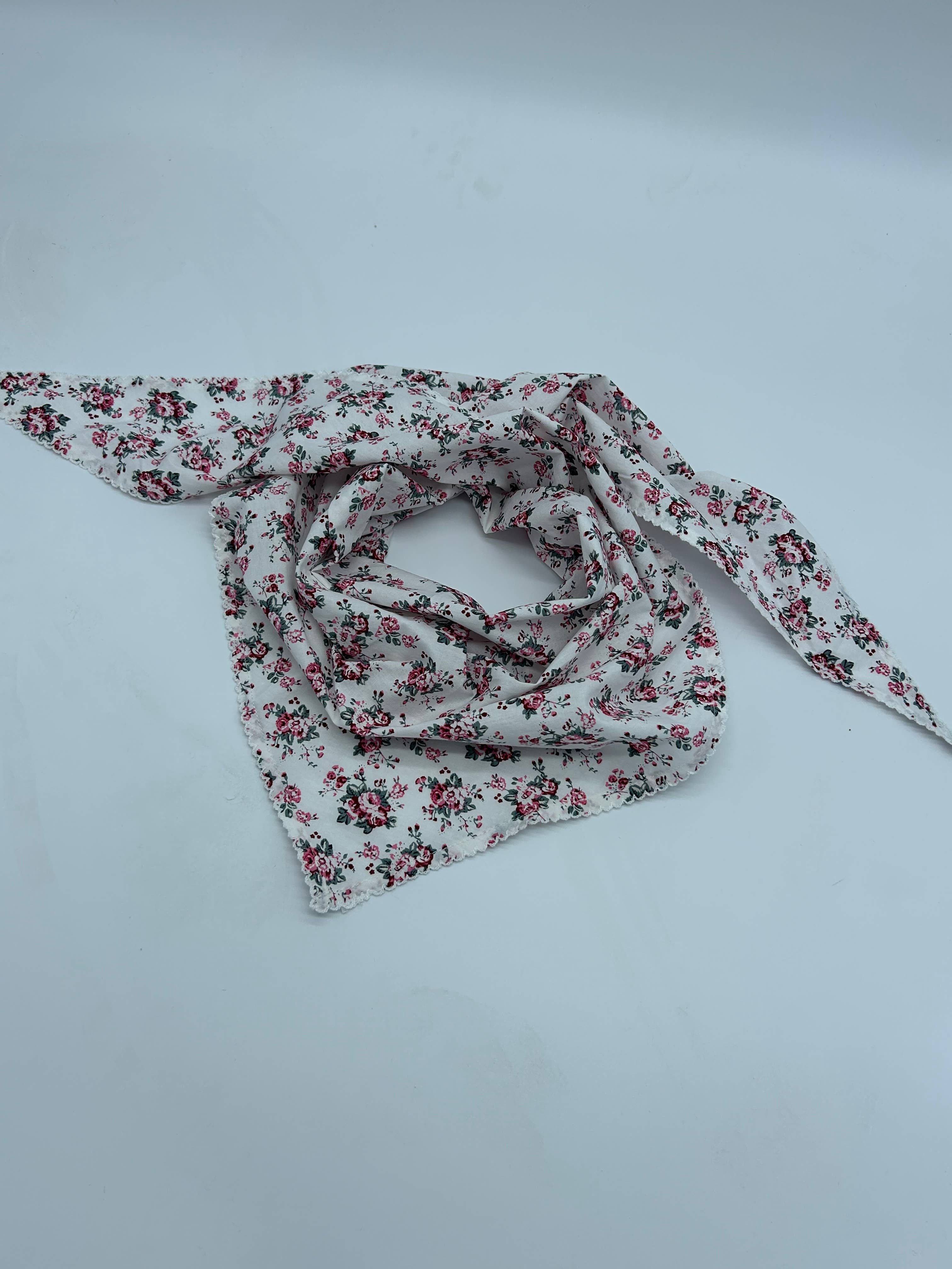 papaoutai – Großhandel Schal – Kinder – Blumenschal – Rosa0