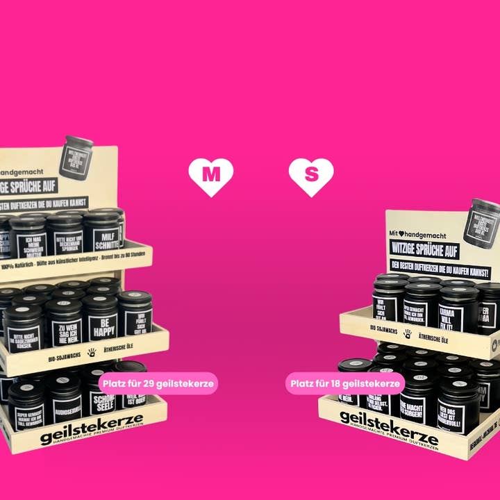 Présentoir en bois geilstekerze pour bougies – 18 ou 29 places pour la vente par geilstekerze