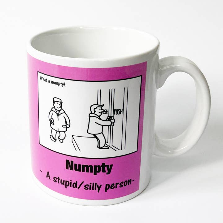 Numpty comical mug for wholesale by Character Shop