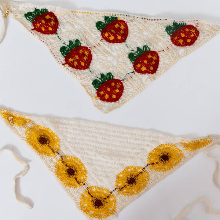 KAXI - Wholesale Bandana - Women's - KNITTED FARMERS MARKET BANDANA (2 PATTERNS)4