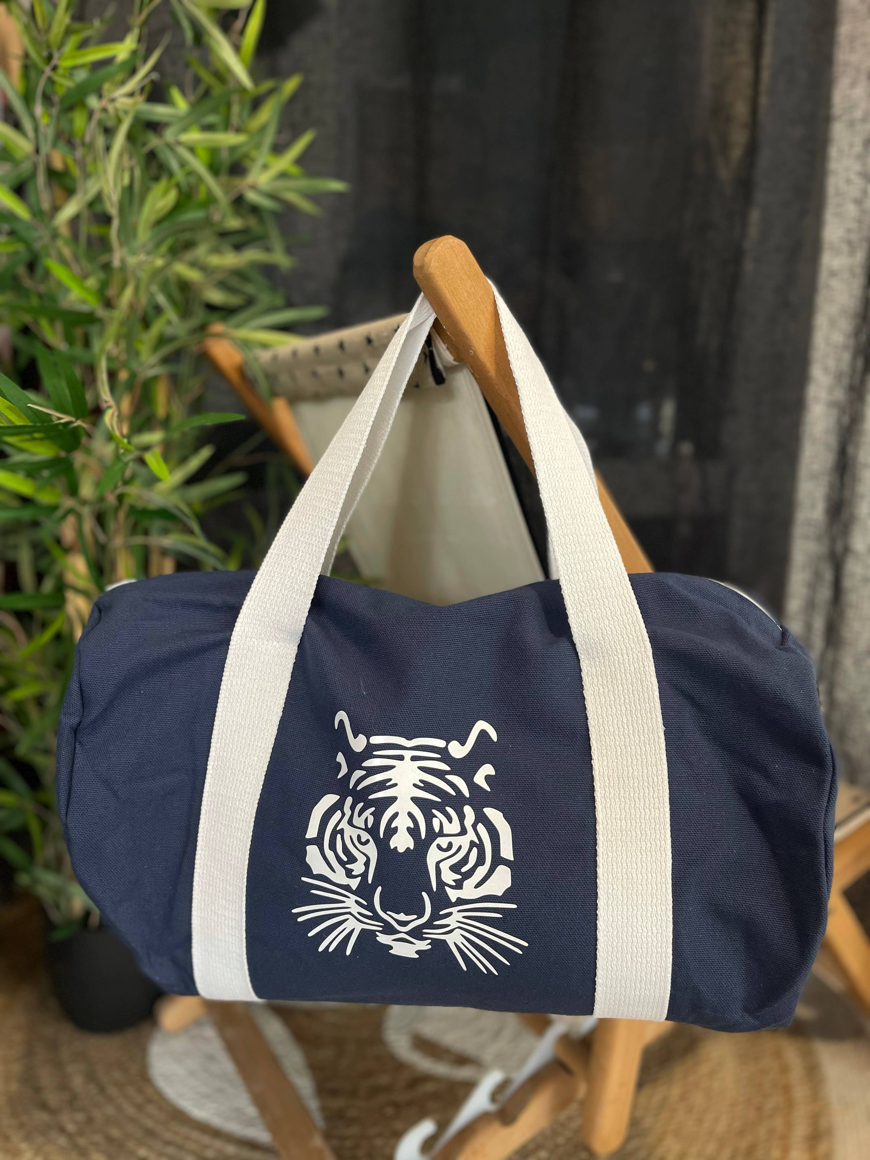 Toiles Chics - Venta al por mayor Bolsa de viaje - Mujer - Bolsa de lona marina «Tiger»0
