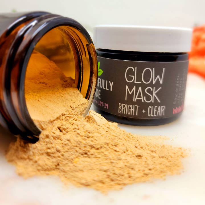 Wonderfully Made .love - Wholesale Skincare Face Mask - Glow Mask Turmeric Clay Mask | Skin Brightening | Dark Spot