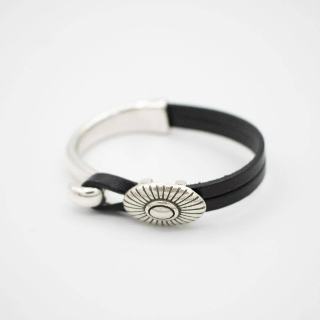 Montana Leather Designs - Wholesale Cuff Bracelet - (HC) Sunburst Bracelet