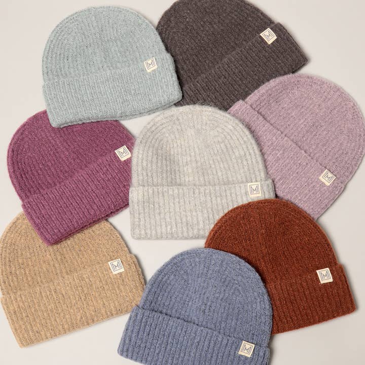 Fashion City - Wholesale Beanie - Women's - Soft Basic Ribbed Knit Cuff Beanie Hat