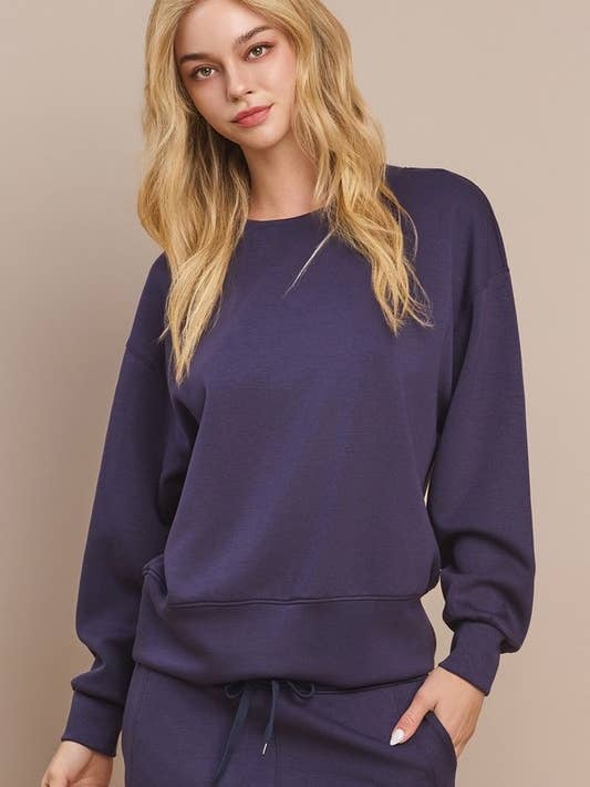 Solides Rundhals-Ultrabequemes Sweatshirt#676 für den Großhandel von Yelete