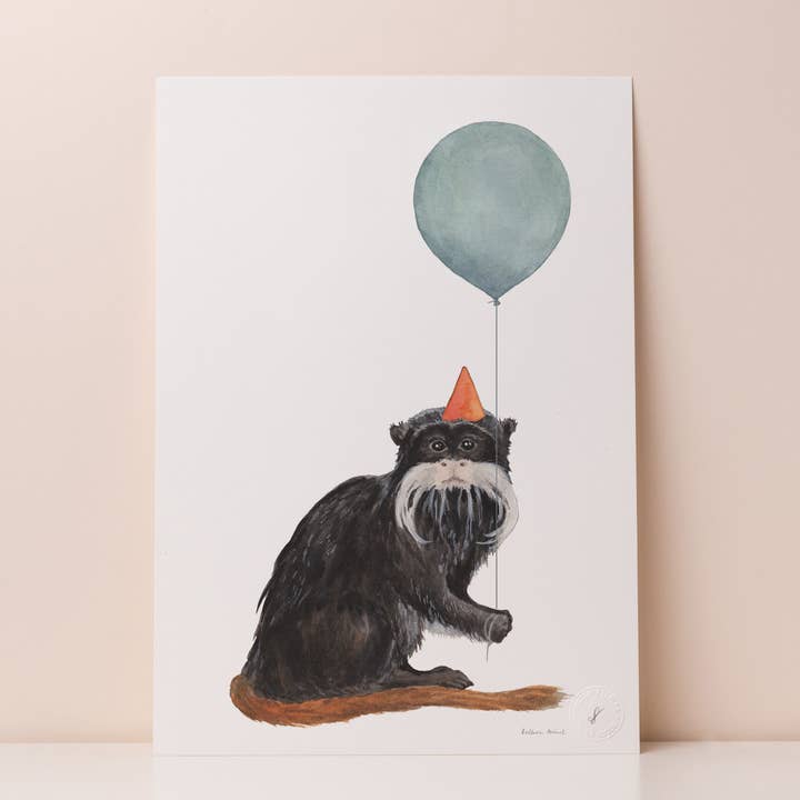 Balloon Animal Print - Emperor Tamarin for wholesale by Mister Peebles