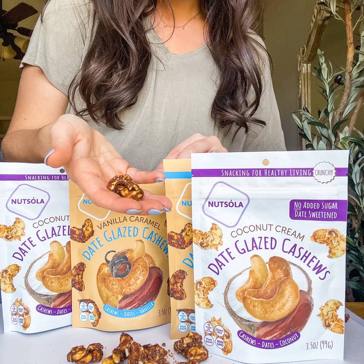 NUTSÓLA - Wholesale Nuts - Vanilla Caramel Date Glazed Cashews3
