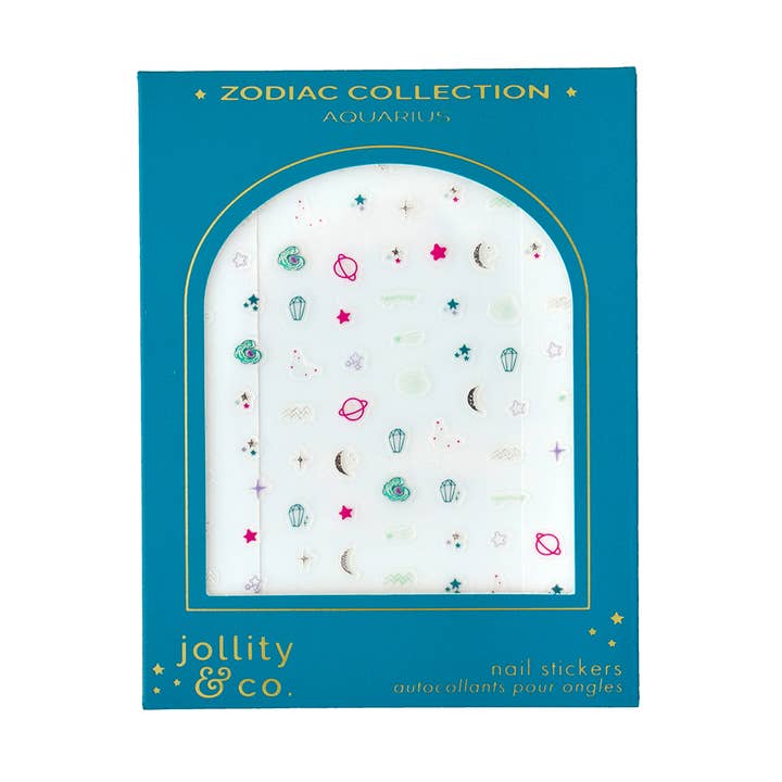 Zodiac Aquarius Nail Stickers for wholesale by Jollity & Co. + Daydream Society