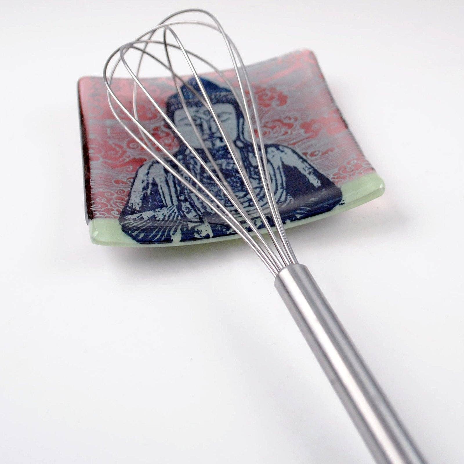 Kiku Handmade | Contemporary Fused Glass Home Goods - Wholesale Decorative Plate/Dish/Bowl - Buddha Fused Glass 4.5" Catch-all Dish3