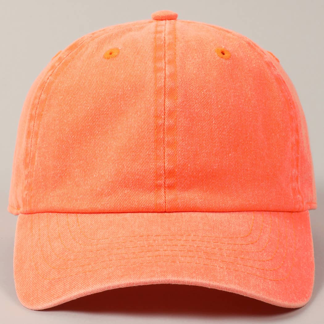 Fashion City - Wholesale Baseball Cap - Unisex - Stone Washed Cotton Solid Color Baseball Cap8