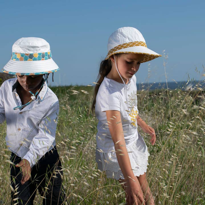 SOWAY CHAPEAUX ET VETEMENTS ANTI-UV – Engroshandel Bøllehat – til børn – UV-beskyttende kasket UPF 50+ Pige - Louison7