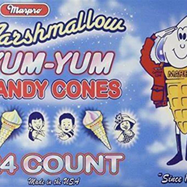 O'Shea's Candies Sweet Shop - Wholesale Marshmallow - Nostalgic Old Fashioned Marshmallow Ice Cream Cones 🍦 🍦2PK3