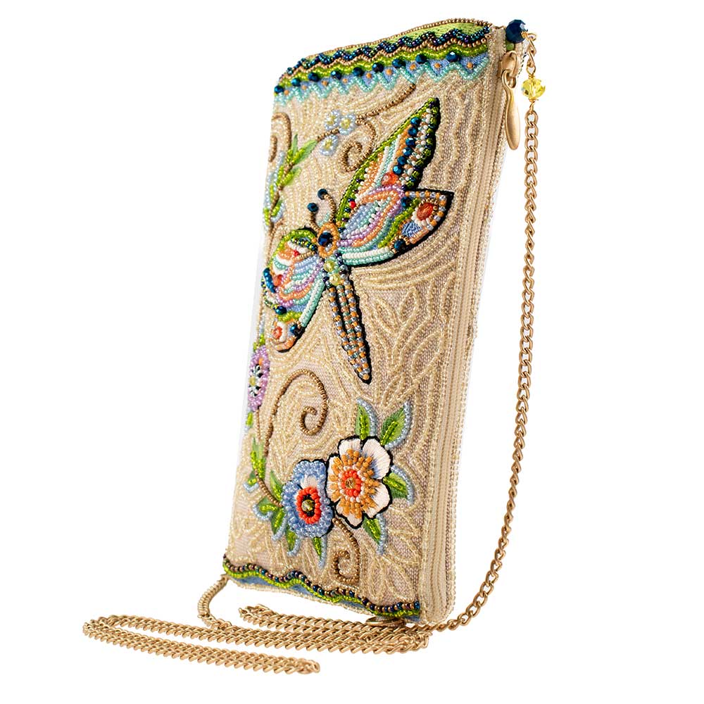 Mary Frances Accessories - Wholesale Crossbody Bag - Women's - Soaring Spirit Beaded Dragonfly and Floral Crossbody Bag3