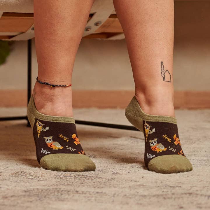 OWL invisible cotton sock, original and fun for wholesale by KYLIE CRAZY