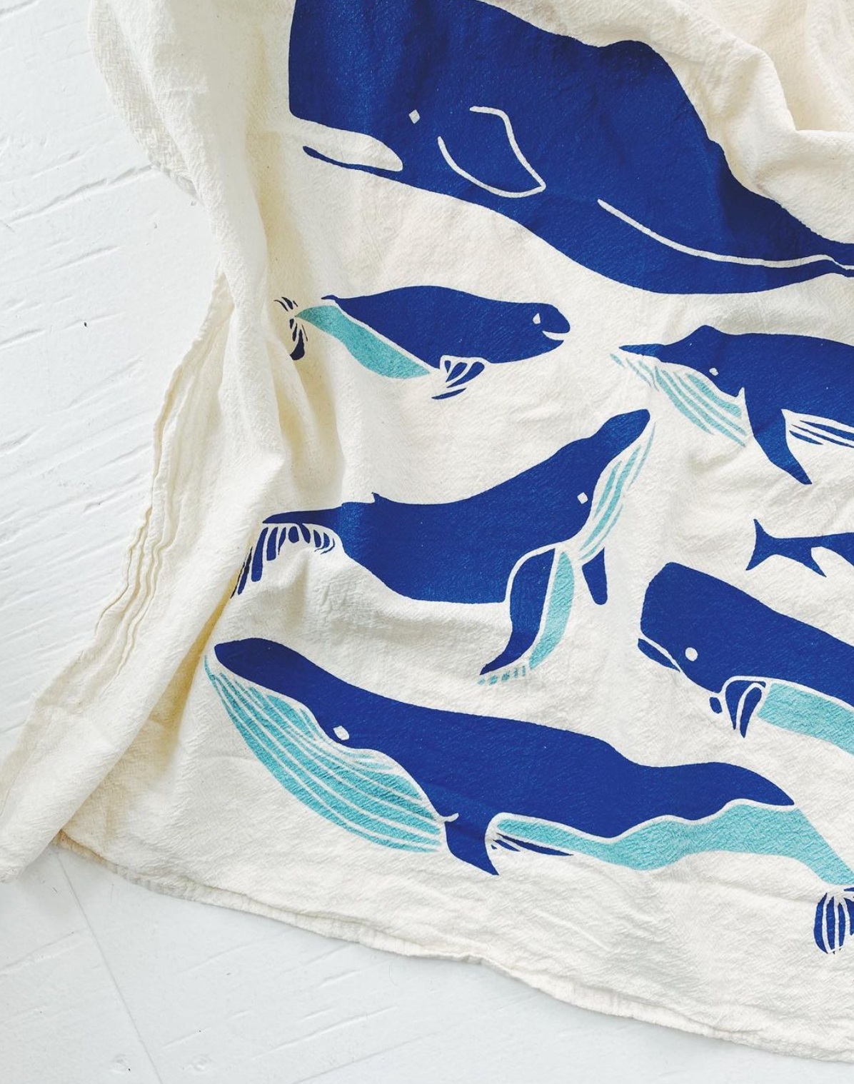 noon designs - Wholesale Tea Towel - Whales Tea Towel1