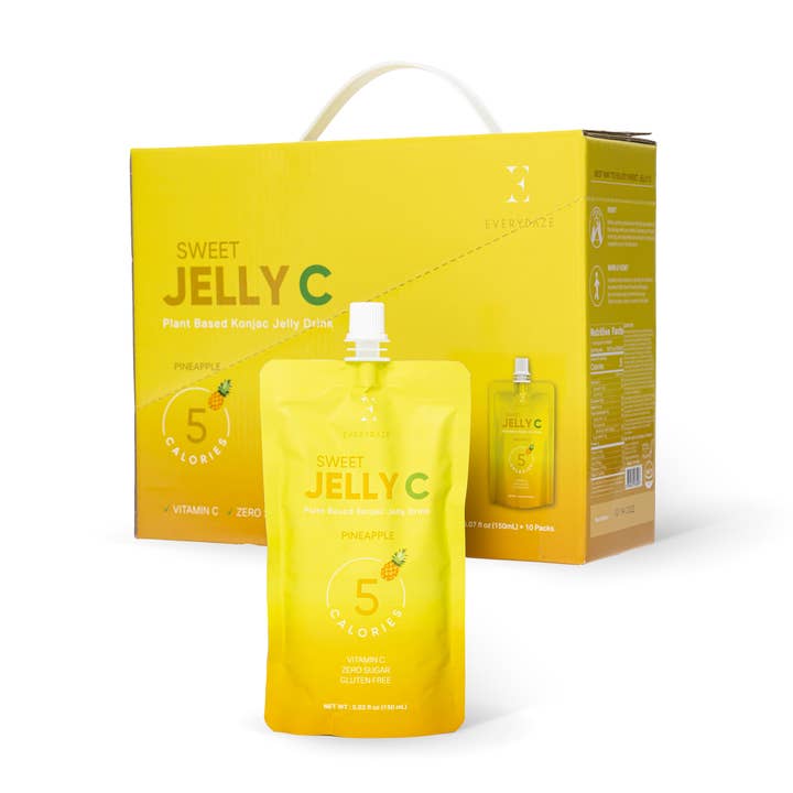 Sweet Jelly C Konjac Jelly - Pineapple - Box of 10 Packs for wholesale by EVERYDAZE