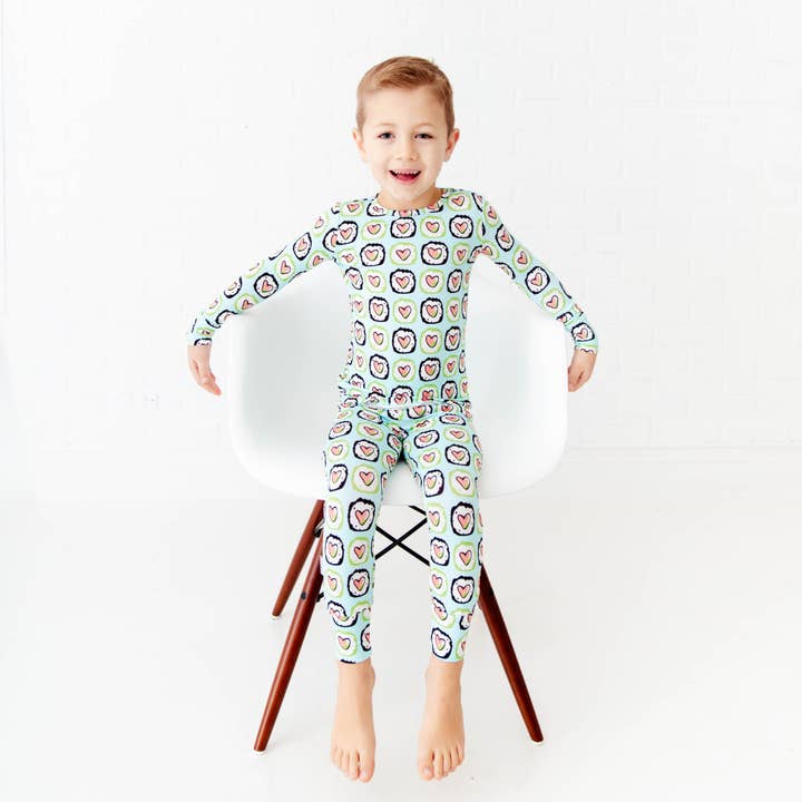 Sushi Maki Miso Happy Valentine's Day Two Piece Pajamas Set for wholesale by Dreamiere