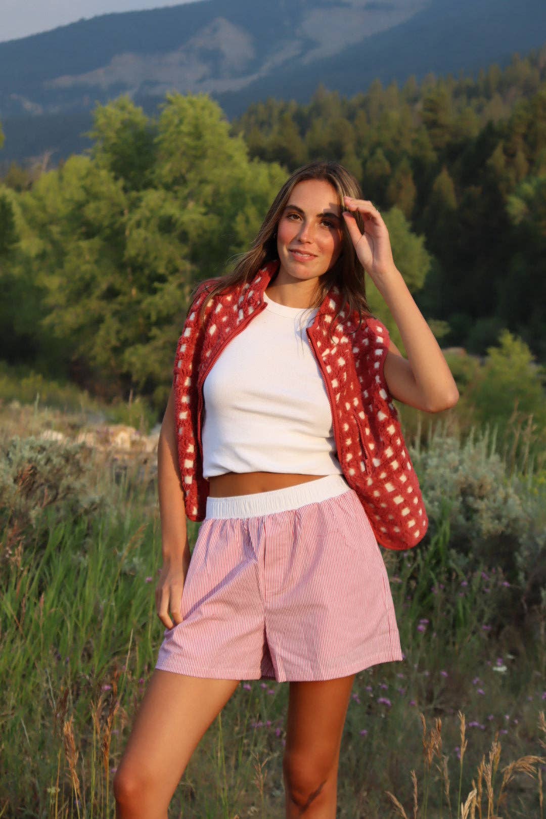 Midnight Lunch - Wholesale Outerwear Vest - Women's - Montana Vest | Signature Red14