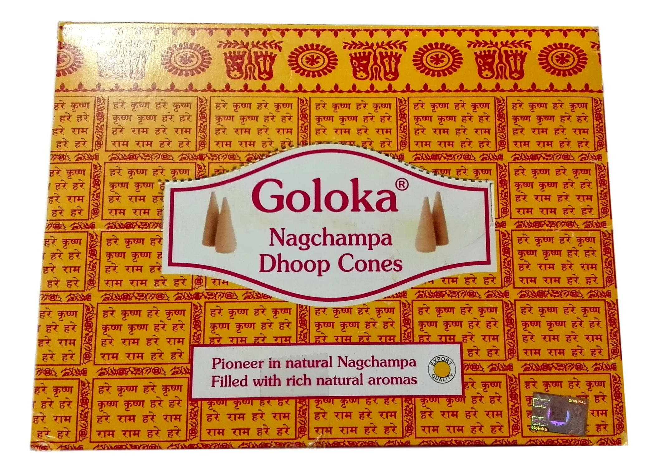 WLM – wholesale Incense – Goloka Nagchampa Cone Incense0