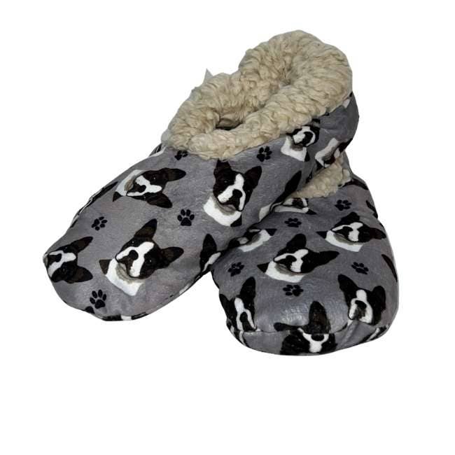 Boston Terrier Slippers for wholesale by E&S Pets