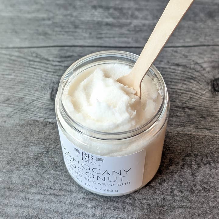 Beachy Bubbles Bath Co - Wholesale Body Scrub/Exfoliant - Men's - Mahogany Coconut Men's Body Scrub