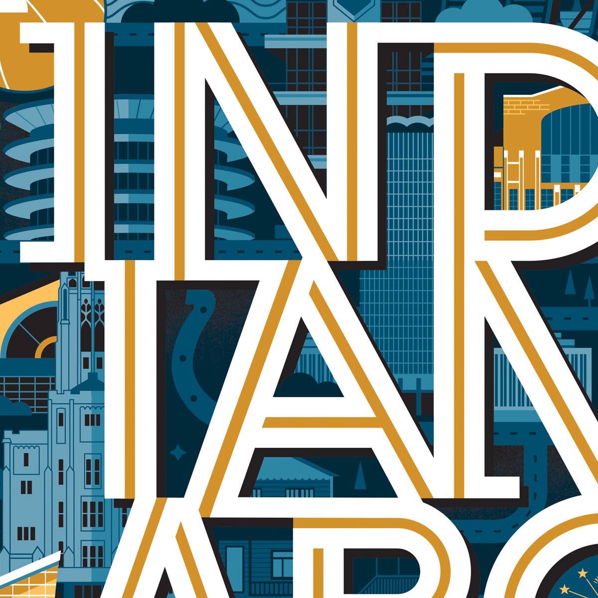 Lucie Rice Illustration and Design - Wholesale Art Print - Indianapolis2