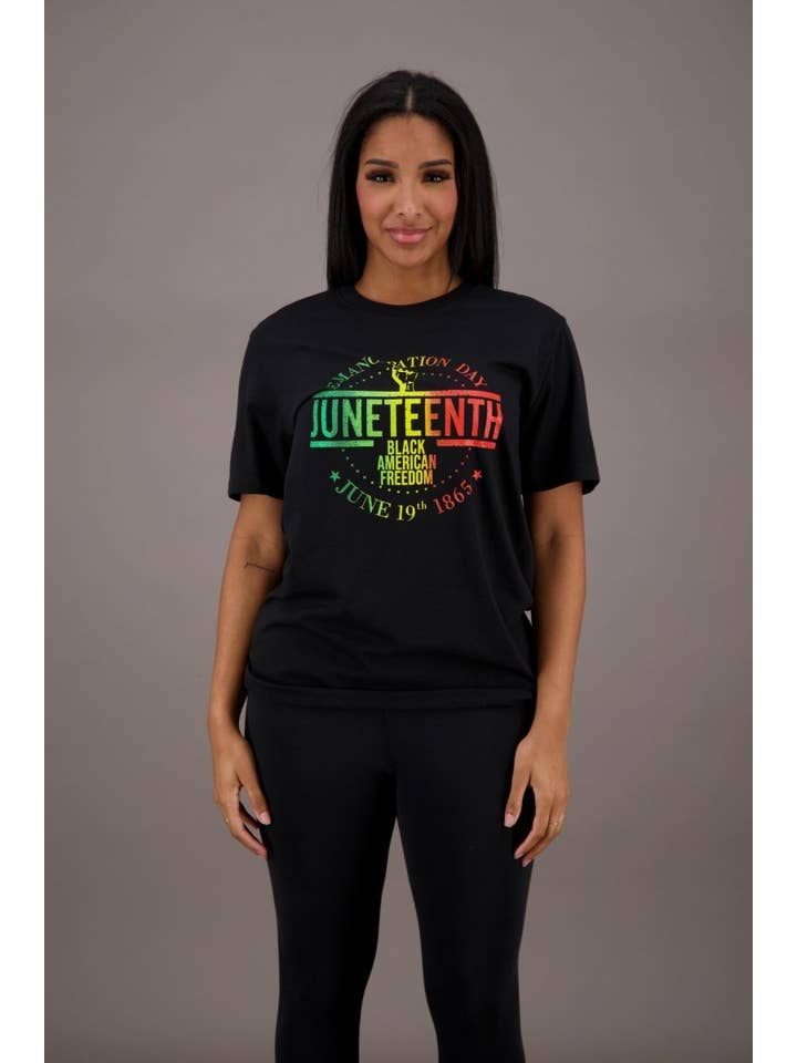 Black Emancipation Day 1865 Tee JT-2408 for wholesale on Faire