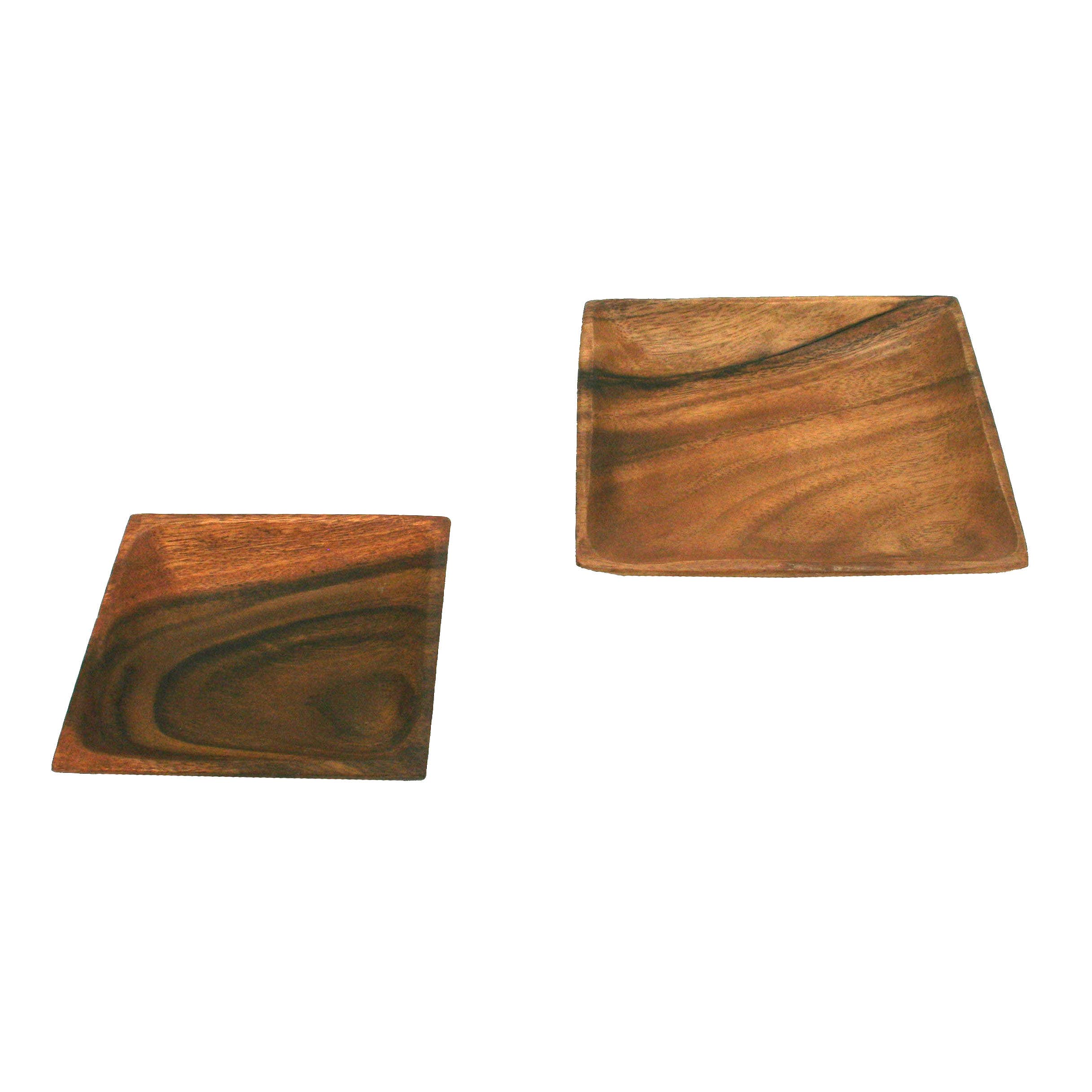 Housewares & Tabletops by Contrast Inc. - Wholesale Decorative Plate/Dish/Bowl - Acacia Square Tapered Plate5