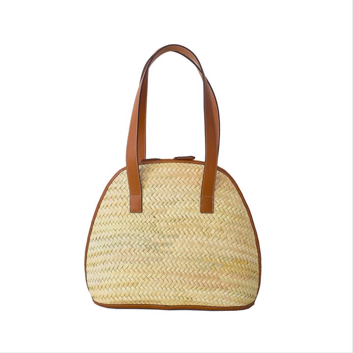 DOUM FOR WOMEN - Vente Sac de plage - STRAW BAG - AMINA (TAN)2