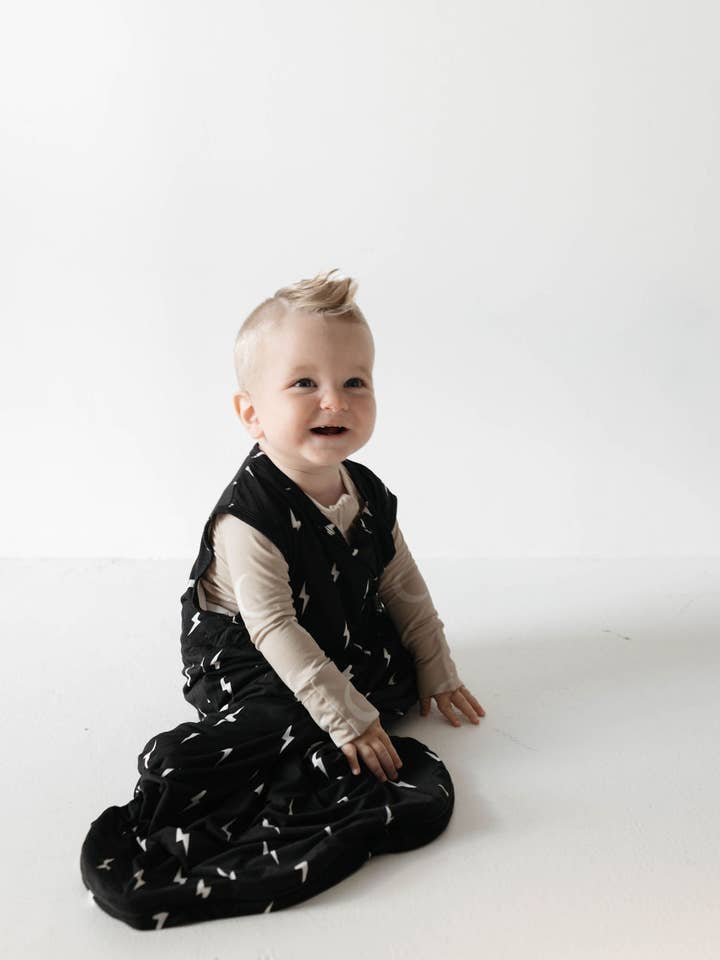 Forever French Baby - Wholesale Sleepsack - Baby - Bamboo Sleep Sack | Midnight Lightning Bolt5