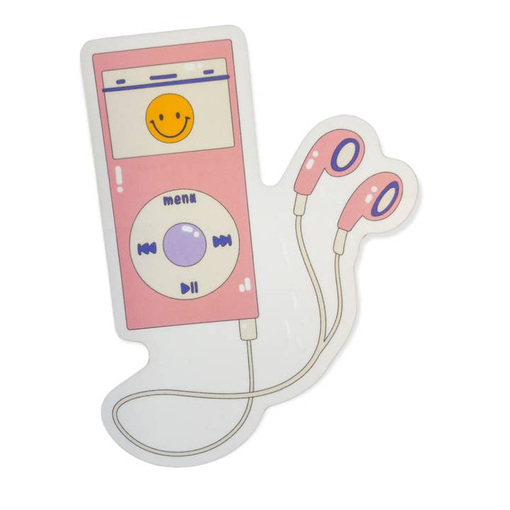 90s Y2k Ipod Music Player Sticker for wholesale by Quirky Crate
