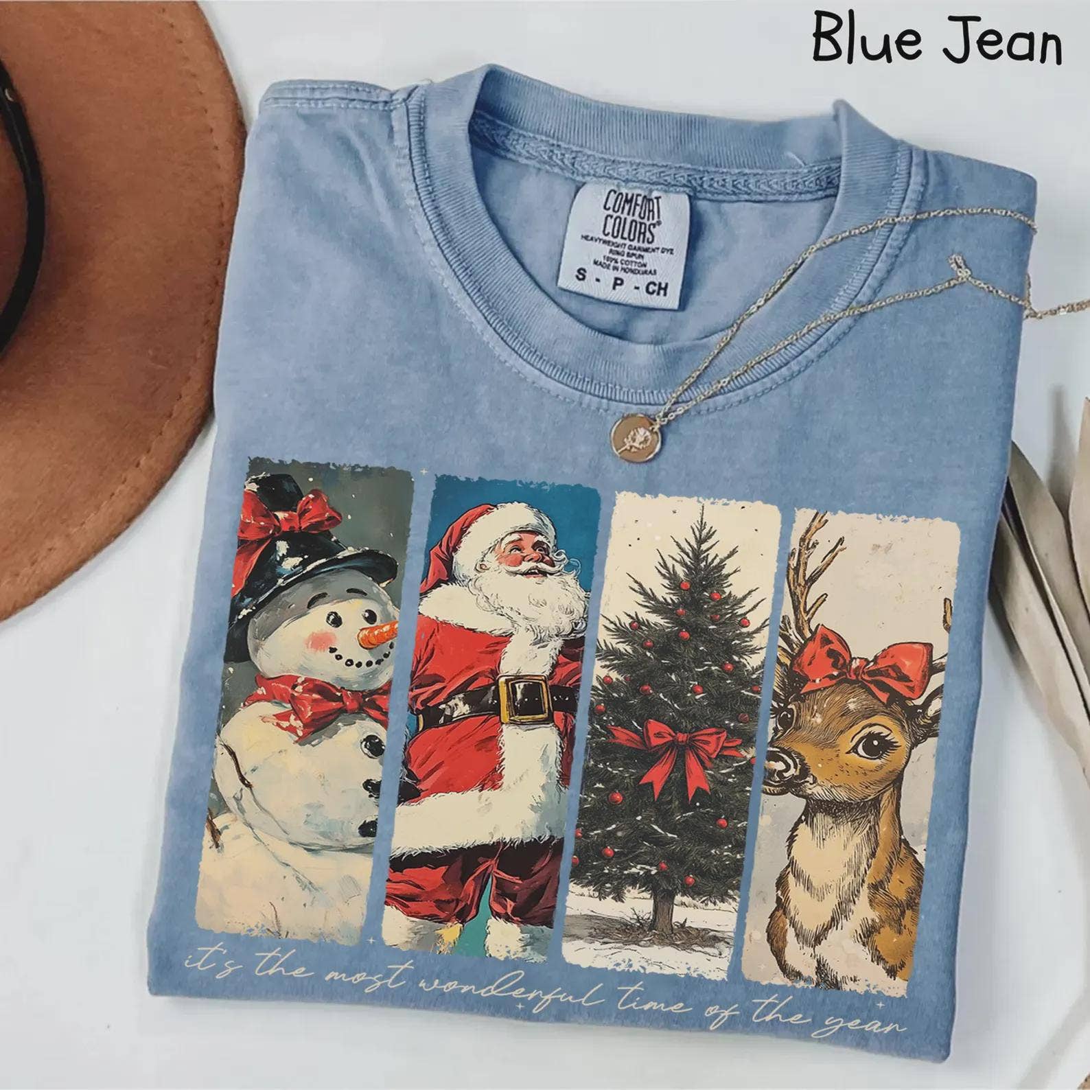 Glaime - Vente T-shirt à imprimés – femme - Comfort Colors C'est la période la plus merveilleuse de l'année Tee2