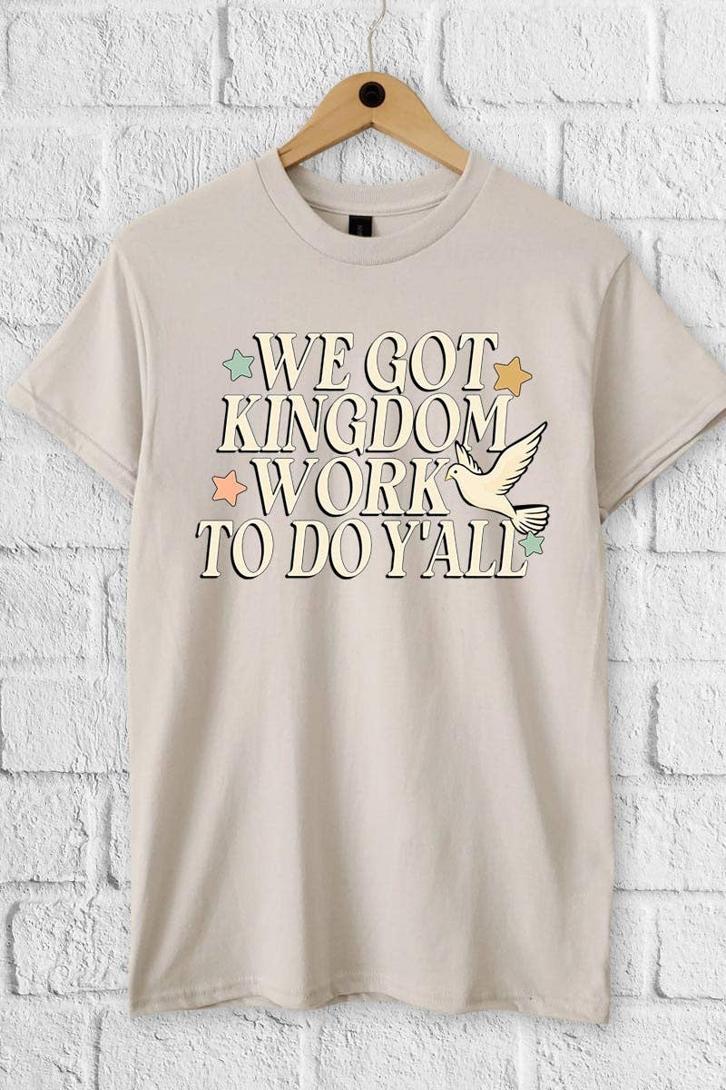 COLORBEAR - Wholesale T-Shirt (Graphic) - Women's - Kingdom Work Graphic Heavy Cotton Tee7