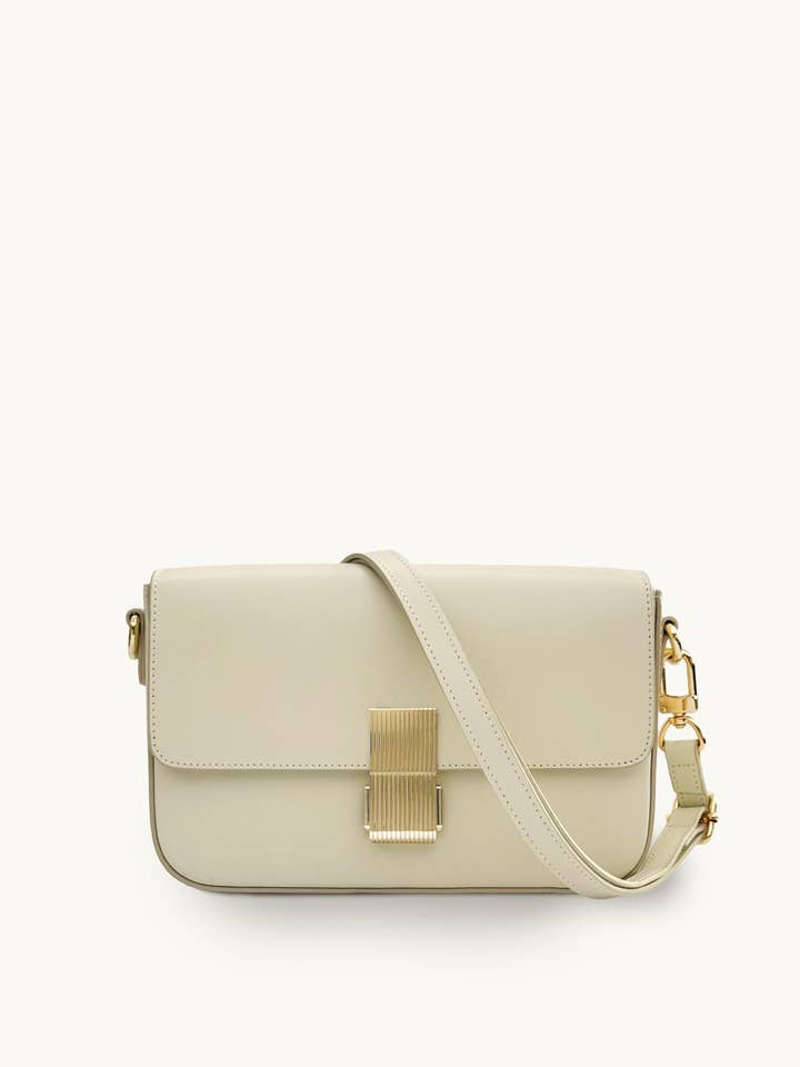 The Flora Buttermilk Leather Bag for wholesale by Apatchy London