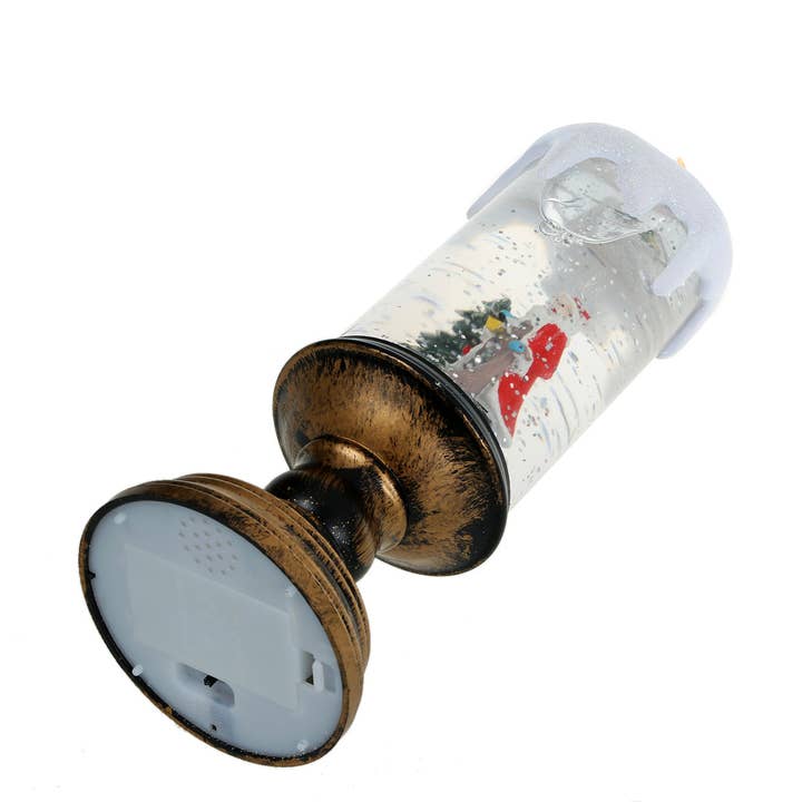 SINT - Wholesale Christmas Decoration - SINT Christmas Musical Snow Globe Candlestick Lantern12