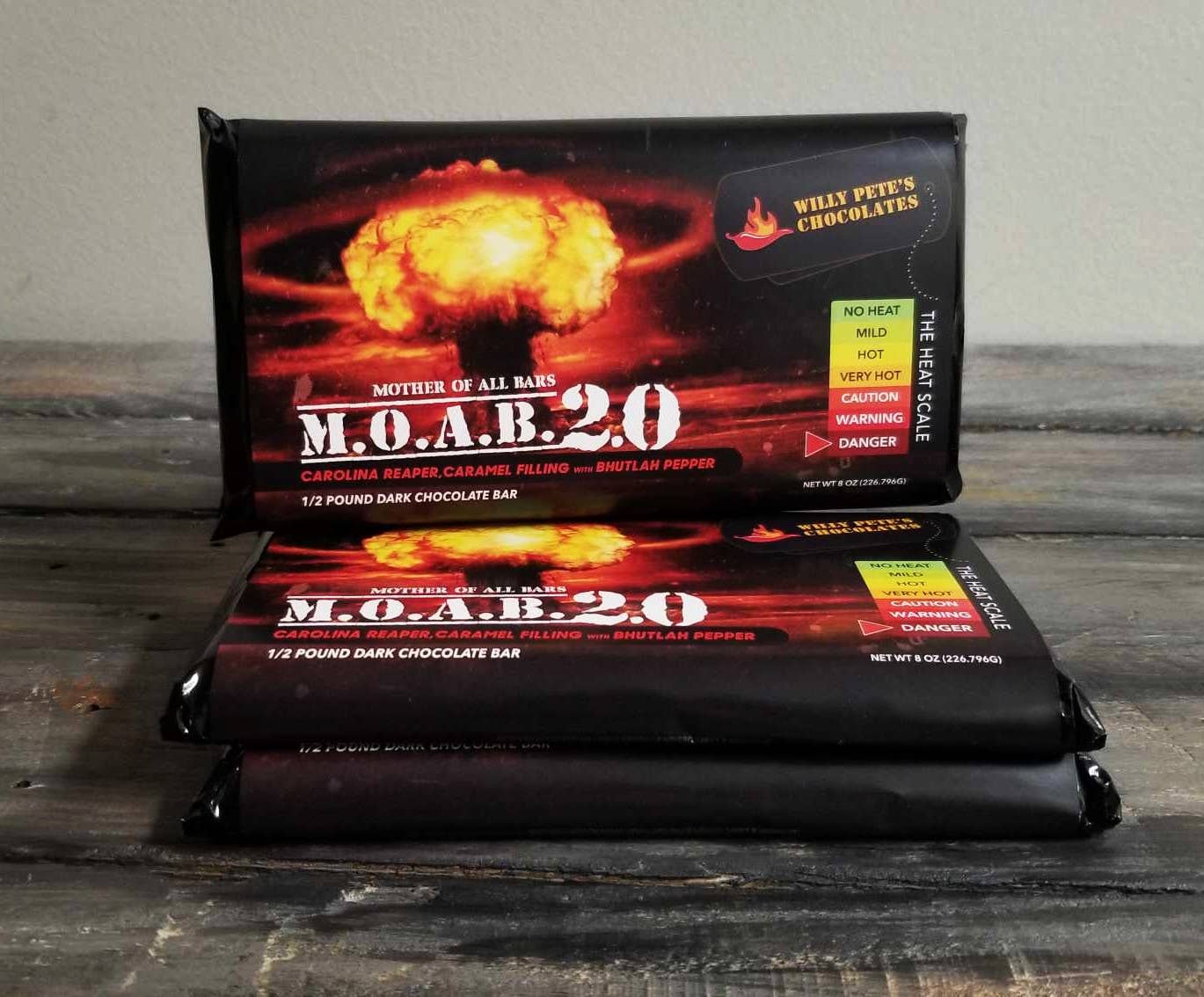 Willy Petes Chocolate Co - Vente Barre chocolatée - Tablette de chocolat noir M.O.A.B. 2.0 (Mother Of All Bars)1