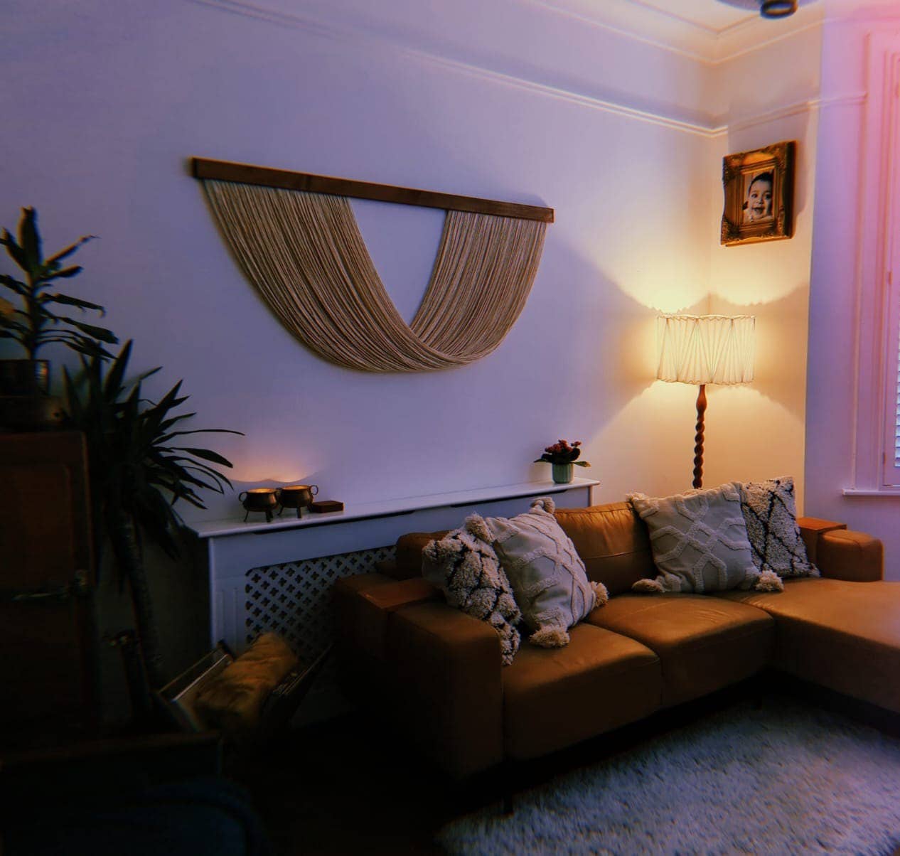 Bonnie Handmade - Vendita all'ingrosso Arazzi/Tessuti d'arredo - Grande arazzo da parete in macramè, decorazione boho, tela artistica5