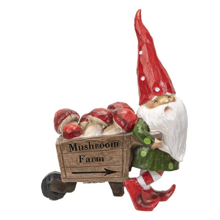 Pacific Trading - Wholesale Decorative Figurine - 14779 Gnome with Wheelbarrow C/24