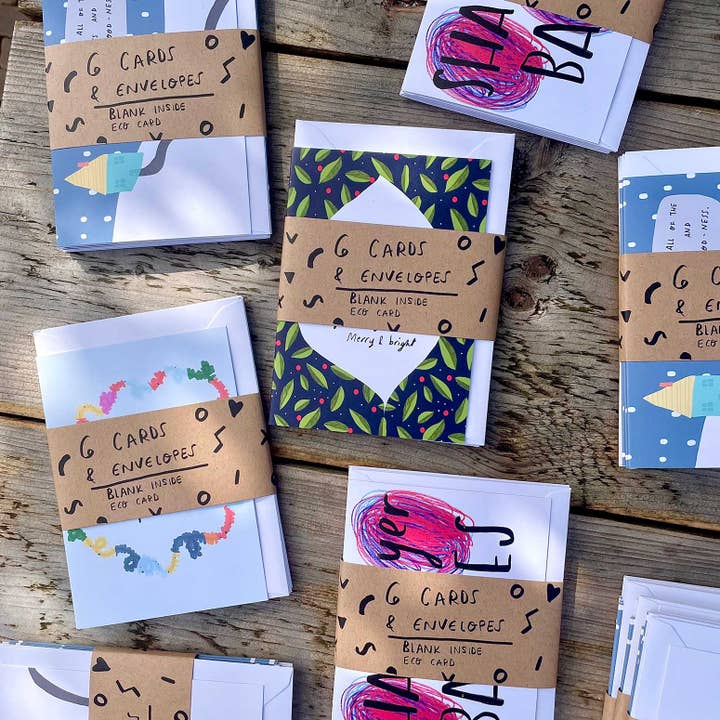 Retail 6-pack julkort för wholesale av Nicola Rowlands