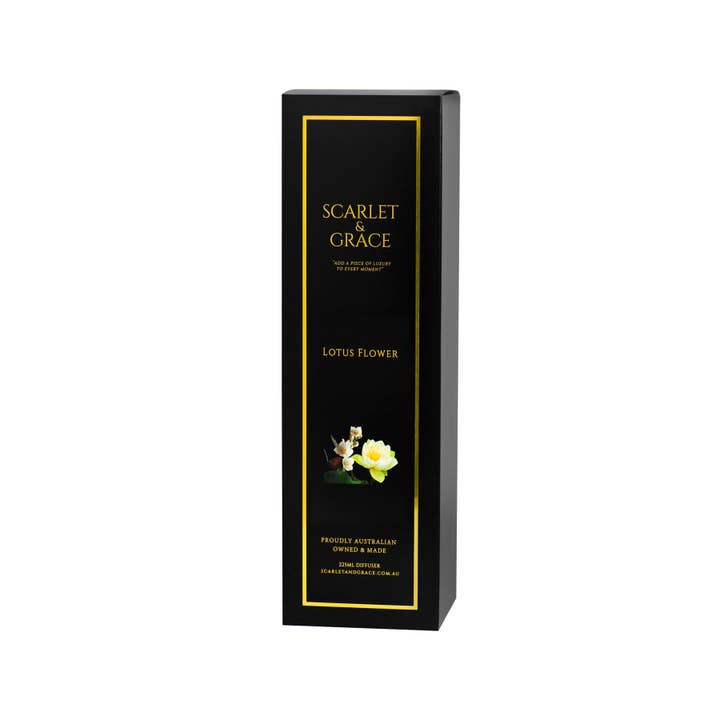 SCARLET & GRACE - Wholesale Reed Diffuser - Lotus Flower - 225ml Reed Diffuser3
