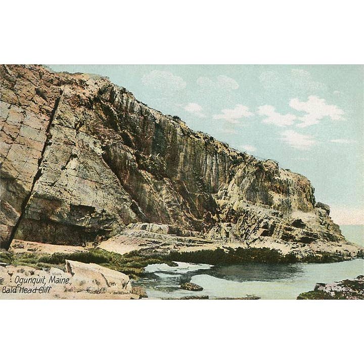 Postkort ME-336 Bald Head Cliff, Ogunquit for engroshandel hos Found Image Press