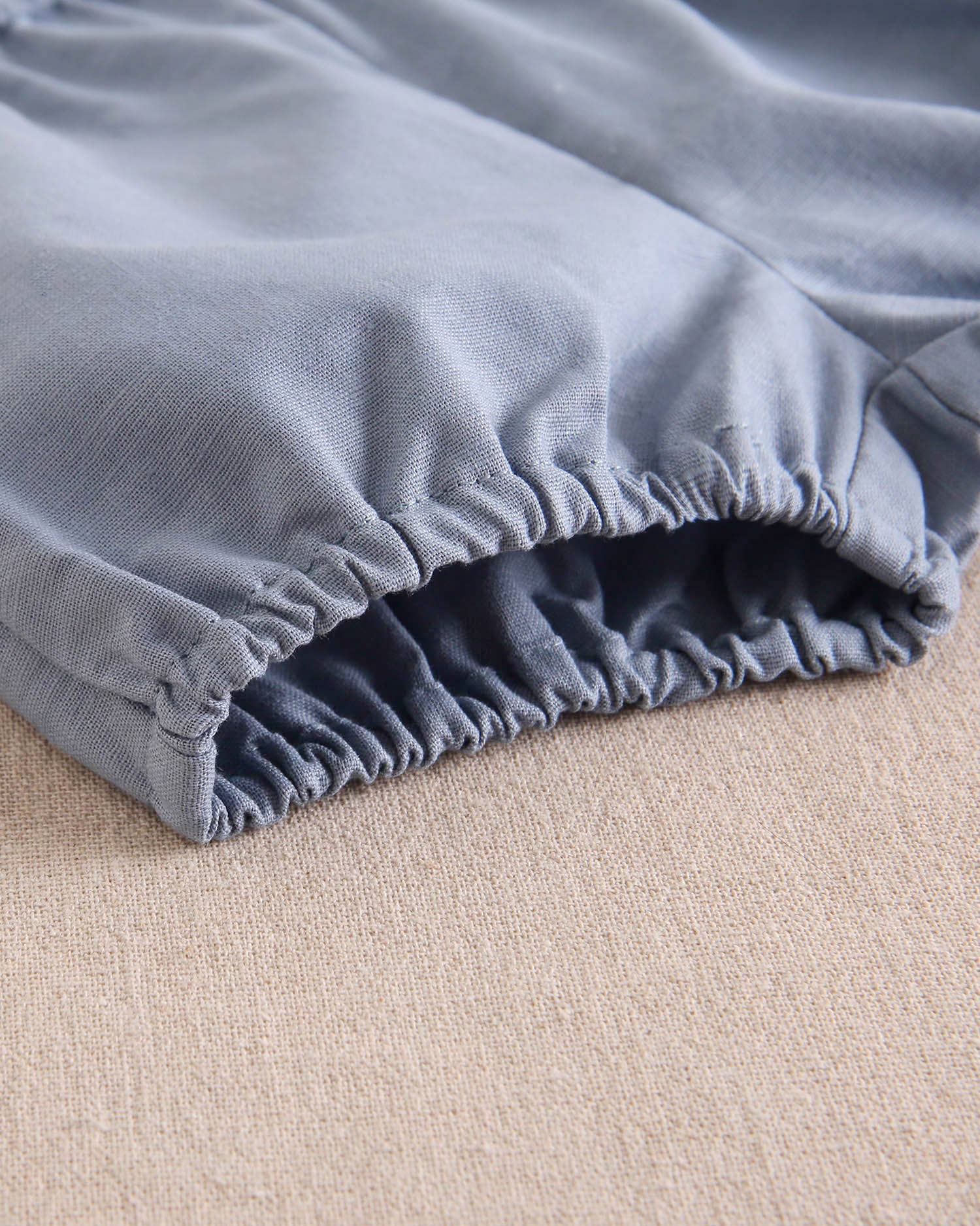 Dadati – Engroshandel Top- og shortssæt – til baby – Sæt til baby dreng med lyseblå gingham skjorte og shorts6