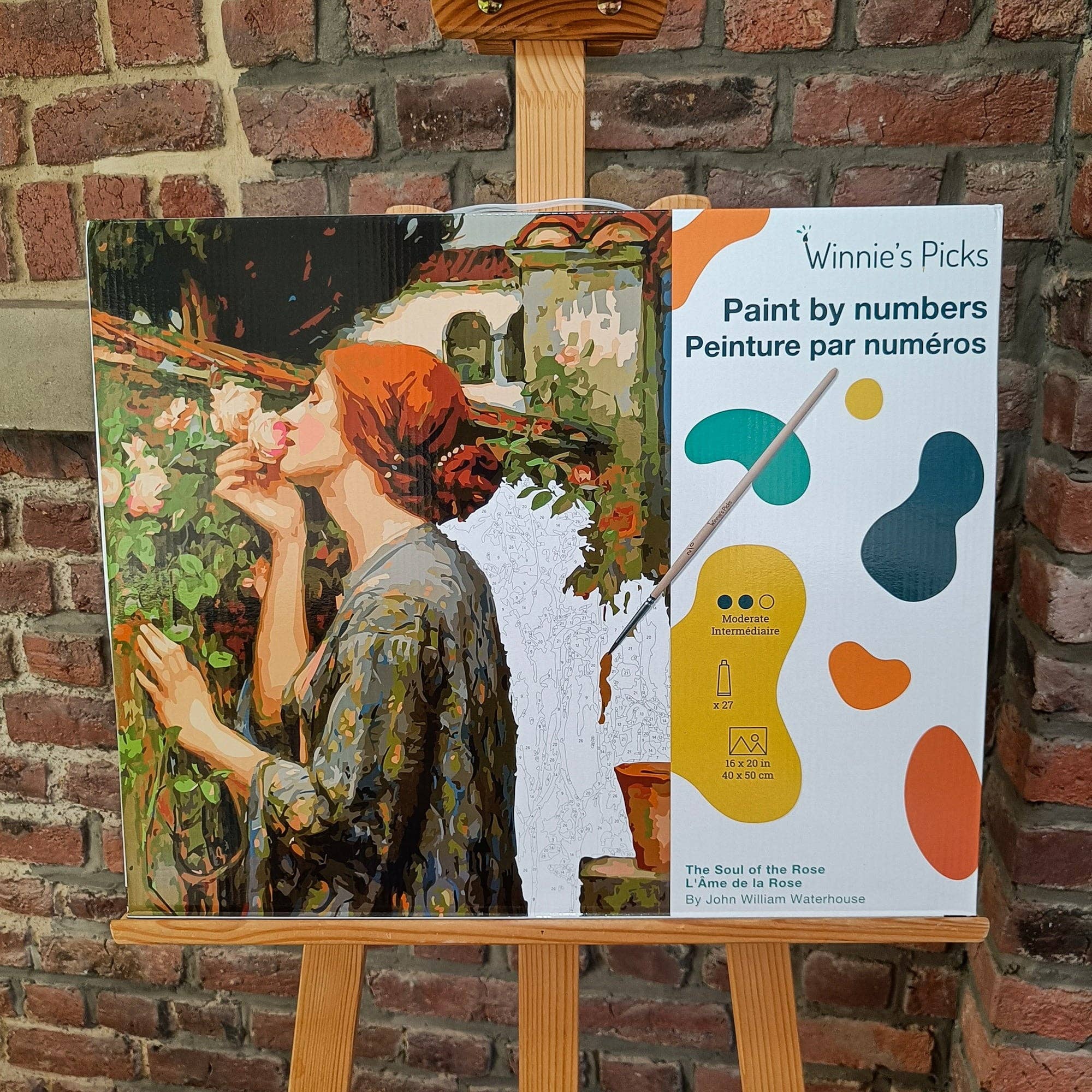 Winnie's Picks – Großhandel Bastelset – Die Seele der Rose, von John William Waterhouse - Malen nach Zahlen2