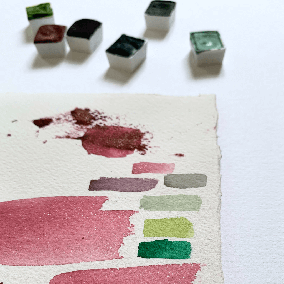 LA NOUVELLE VAGUE COULEURS - Wholesale Watercolor Paint - NEW - Handmade glitter watercolor - Rouge Nord-Pinus4