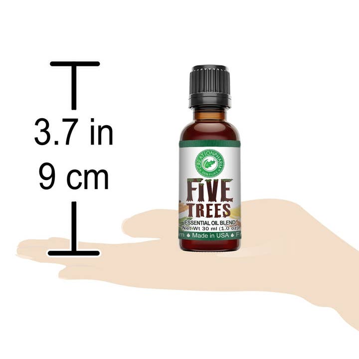 Creation Farm Inc – wholesale Essential oil – Five Trees Essential Oil Blend Cinnamon Clove Eucalyptus Rosemary Lemon Frankincense Pure Multi Purpose Aromatherapy Oil3