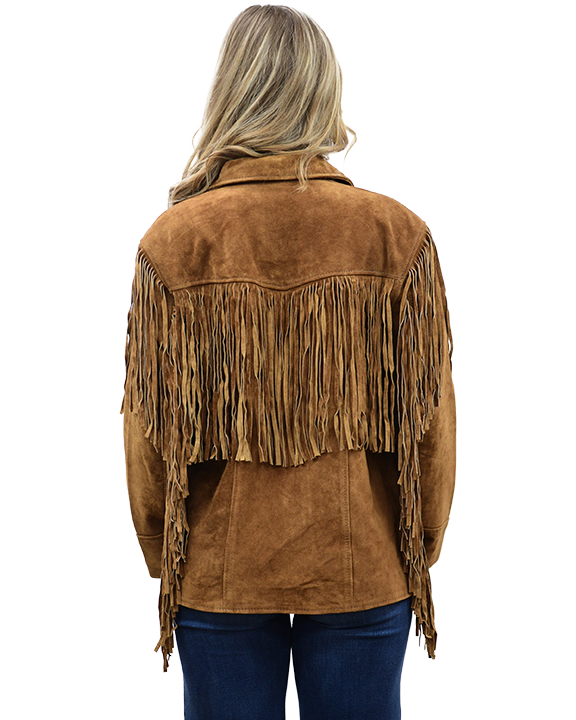 Liberty Wear Apparel - Wholesale Jacket - Women's - 9926 Ladies’ Suede Fringe Jacket1